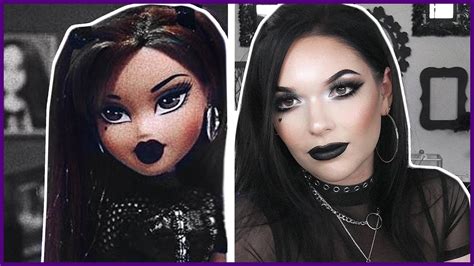 goth bratz doll makeup transformation youtube