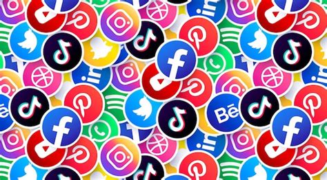 Free Vector Social Media Logos Background
