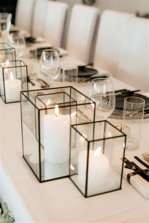 Metal Candle Display Box Black The Pretty Prop Shop Wedding And Event Hire