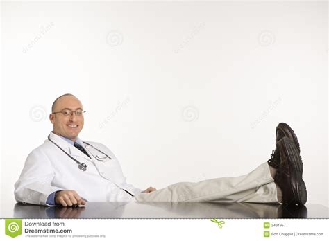 Male Caucasian Doctor Stock Image Image Of Comfort Doctor 2431957