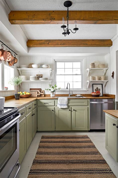 Nature Inspired Colors Lend Subtle Color To This Kitchen Soft Sage