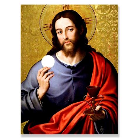 Jesus In Holy Eucharist Art Holy Communion Jesus Christ Art Etsy
