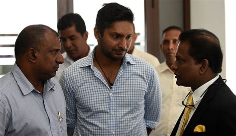 Aravinda De Silva And Kumar Sangakkara Arrive At A Press Conference