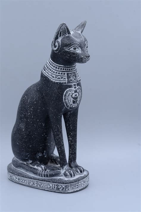 statue of egyptian goddess bastet cat sculpture with front etsy australia