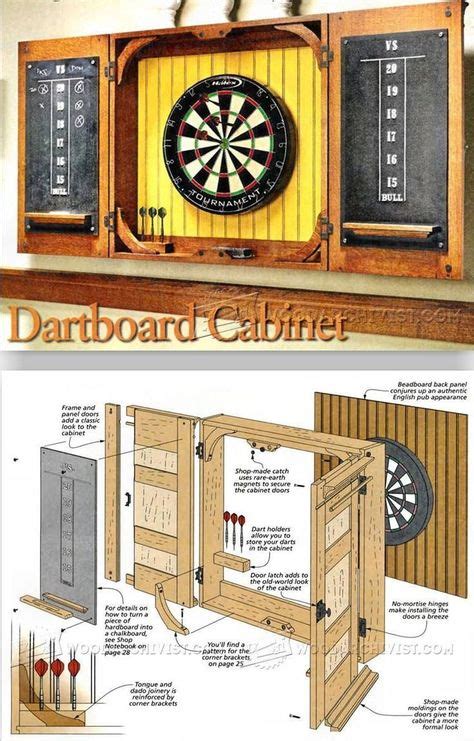 Dartboard cabinets are not just for show. Dartboard Cabinet Plans - Woodworking Plans and Projects ...