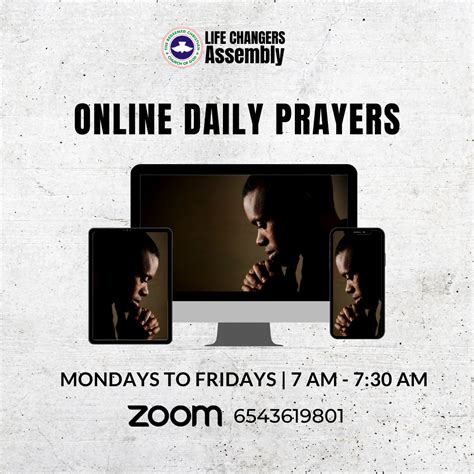 Online Daily Prayer Meetings Rccg Life Changers Assembly Uk
