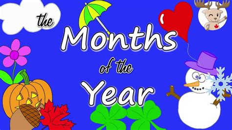 The Months Of The Year Song Youtube