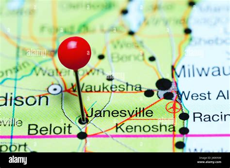 Janesville Wisconsin Map Hi Res Stock Photography And Images Alamy