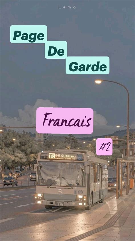 Page De Garde Francais 2 en 2023 Page de garde français Astuces