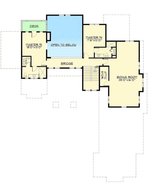 Two Story Mountain Home With 4 Primary Bedrooms Floor Plan