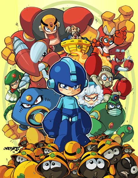 Megaman Tribute Piece By Red J On Deviantart