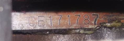 Often hidden by the alterator. Engine Stamping Numbers