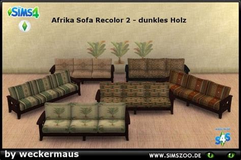 Blackys Sims 4 Zoo Africa Set Recolors Sofa • Sims 4 Downloads