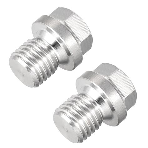M12 X 15 Male Outer Hex Head Plug 304 Stainless Steel Solid Thread