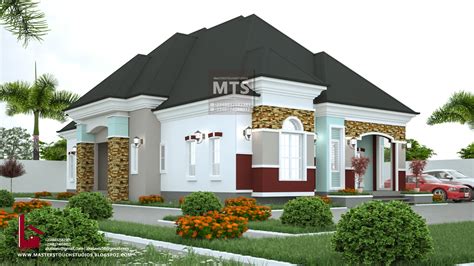 Bedroom Bungalow Rf Nigerian Building Designs