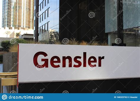 Sign For Gensler Research Institute In Los Angeles California Usa
