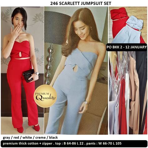 Scarlett Jumpsuit Supplier Baju Bangkok Korea Dan Hongkong Premium