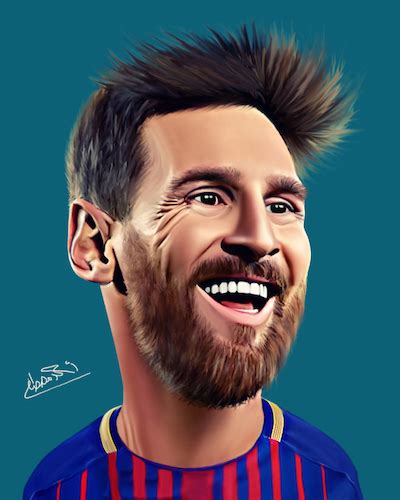 Lionel Messi Von Ahmed Mostafa Sport Cartoon Toonpool