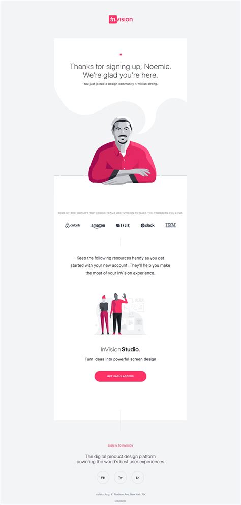 Invision Email Email Template Design Newsletter Template Mailchimp Newsletter Templates