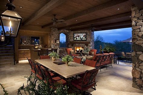 Mediterranean Style Outdoor Entertaining Area Backyard Outdoor Living Outdoor Rooms