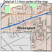 Shreveport Louisiana Street Map 2270000