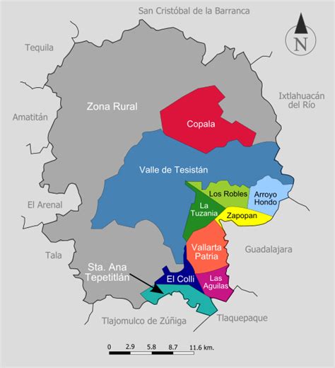Archivo Mapa De Distritos Urbanos De Zapopan
