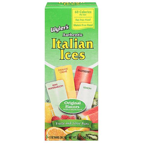 Wyler S Italian Ices Authentic Original Flavors 6 Ea Pudding