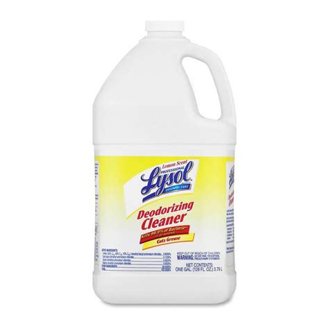 Disinfectant Deodorizing Cleaner Lemon Scent Liquid 1 Gal Bottle