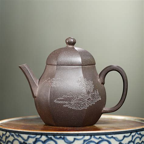 Yixing Purple Clay Teapot Lifang Lixing 宜兴紫砂壶 原矿青灰泥 六方梨形 Tea