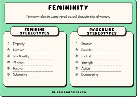 15 femininity examples 2024