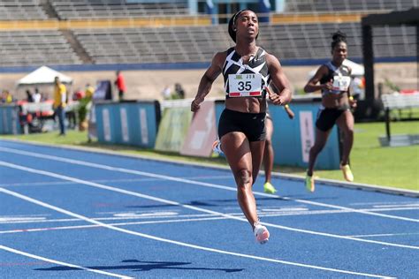 Jamaican Sprinter Shelly Ann Fraser Pryce Runs 100 Meters In 1063