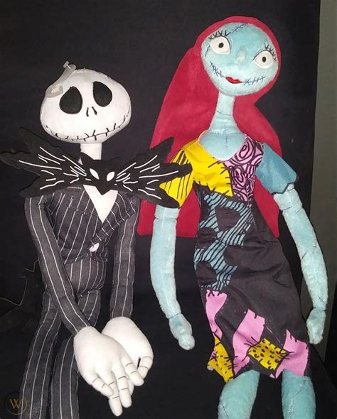 Jack Skellington And Sally Nightmare Before Christmas Plush Doll Figure