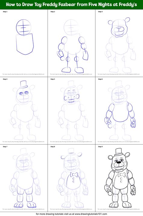 How To Draw Adventure Nighmare Freddy From Five Night