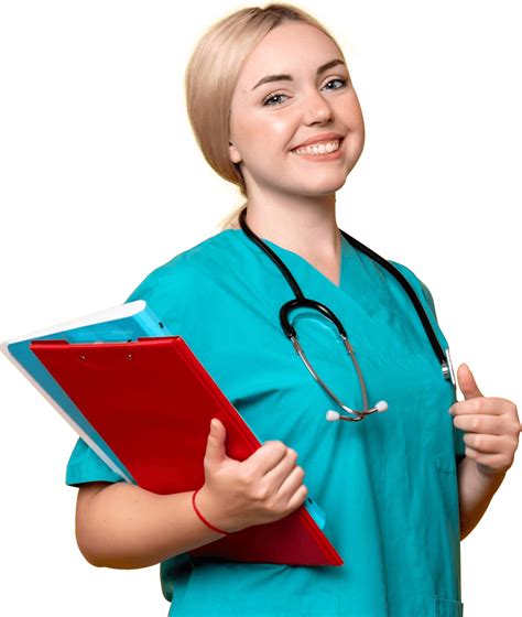 Female Nurse Doctor Holding Notes Medical Uniform Health Female