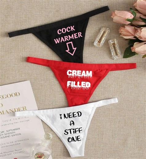 new women s 3 piece set assorted color naughty graphic etsy funny panties hot panties kinky