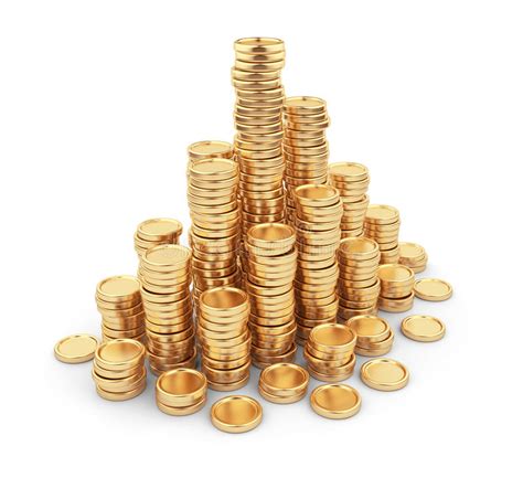 Heap Gold Coins 3d Business Concept Stock Illustration Illustration
