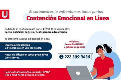 Upaep Abre El Servicio De Contención Emocional En Línea E