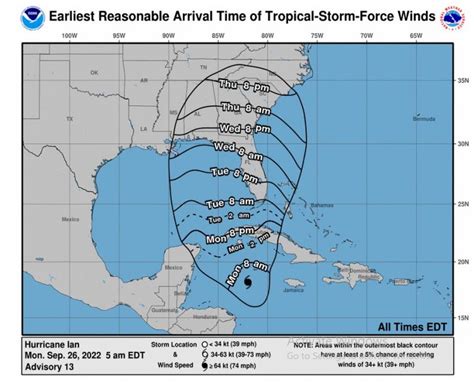 Hurricane Ian Path Florida Braces As Tropical Storm Upgraded
