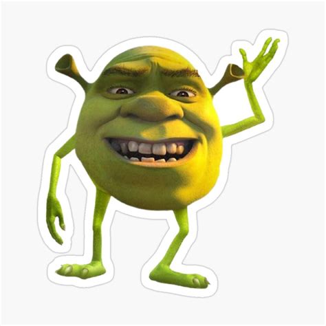 Shrek But A Lil Spicy Sticker By Stickersbyreina Cool Stickers Meme