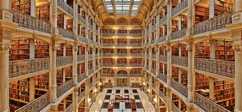 George Peabody Library Johns Hopkins University Baltimore Maryland