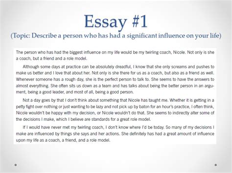 Who Influenced Me The Most Essay