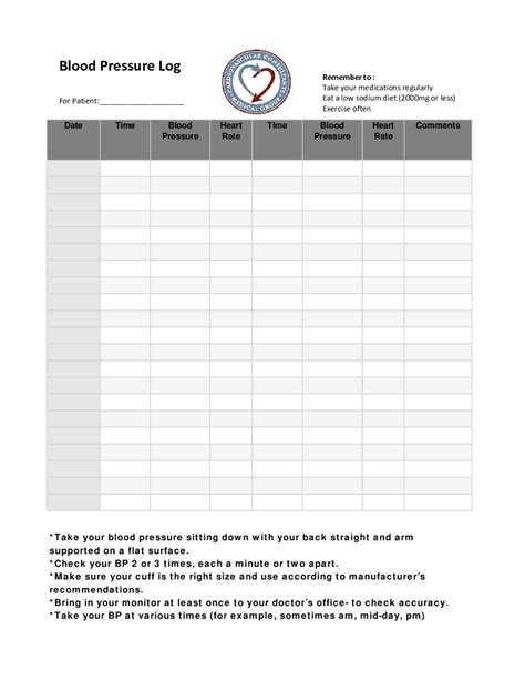 2021 Blood Pressure Log Chart Fillable Printable Pdf And Forms Handypdf
