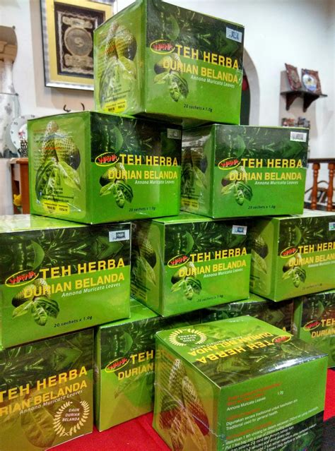 Cara membuat tea daun durian belanda. Warisan PESAGI: WAWA Teh Herba Durian Belanda
