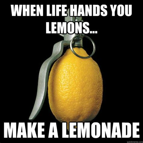 When Life Hands You Lemons Make A Lemonade Lemonade Quickmeme