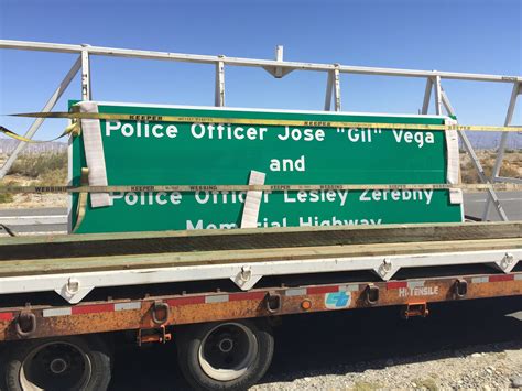 Freeway Signs Dedicated To Fallen Palm Springs Officers Installed Nbc