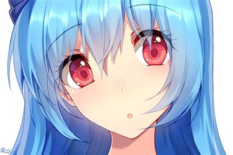 Sfondi Illustrazione Anime Girls Capelli Blu Opera Darte Capelli