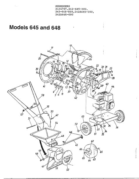 Mtd Shredder Parts Model 242645000 Sears Partsdirect