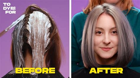 How To Dye Your Hair Greysilver Brown To Silver Hair Transition