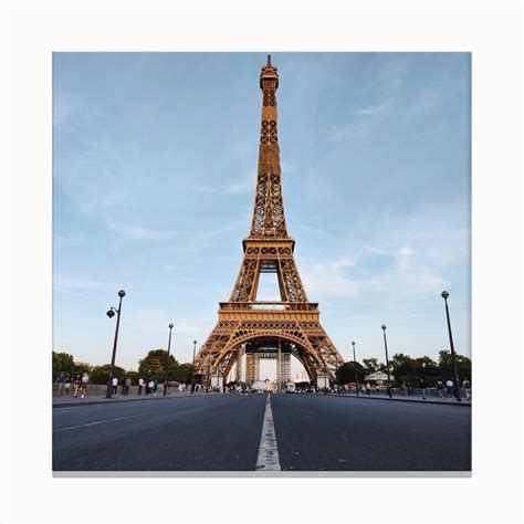Pariss Eiffel Tower In Colour Art Print By Amadeus Long Fy