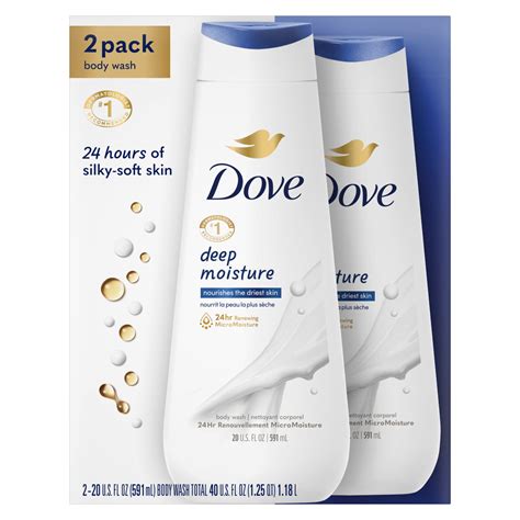 Dove Deep Moisture Body Wash With Skin Natural Nourishers For Instantly